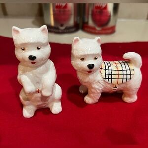 Vintage Scottish Terriers Plaid Salt & 🧂 Pepper Shakers